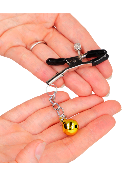 Μεταλλικοί σφιγκτήρες σε χρυσαφί χρώμα με ενσύρματο κοντρόλ