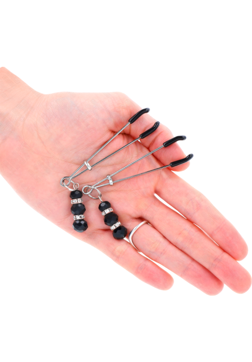 Μεταλλικοί σφιγκτήρες θηλών σε ασημί χρώμα