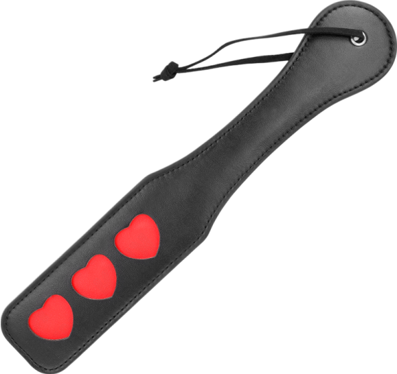 Κουπιά από δερματίνη σε κόκκινο χρώμα, μήκους 40 εκ.