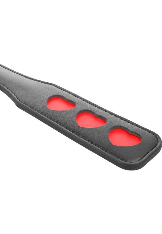 Κουπιά από δερματίνη σε κόκκινο χρώμα, μήκους 40 εκ.