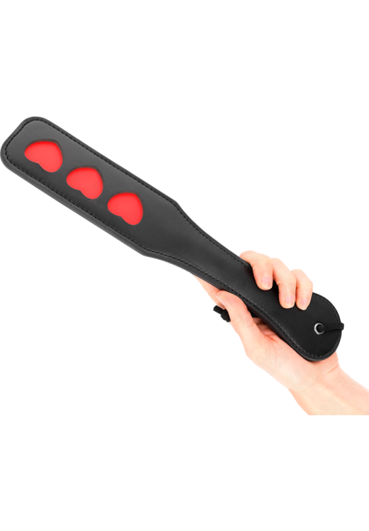 Κουπιά από δερματίνη σε κόκκινο χρώμα, μήκους 40 εκ.