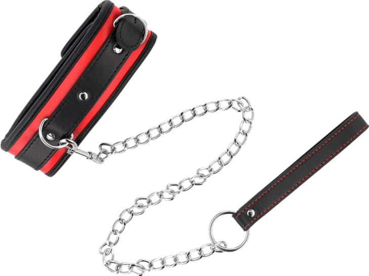 Κολάρο από δερματίνη σε κόκκινο χρώμα