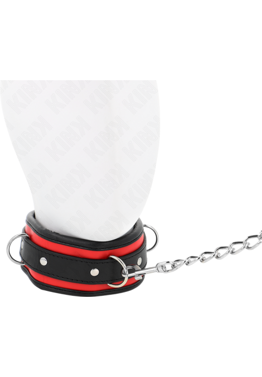 Κολάρο από δερματίνη σε κόκκινο χρώμα