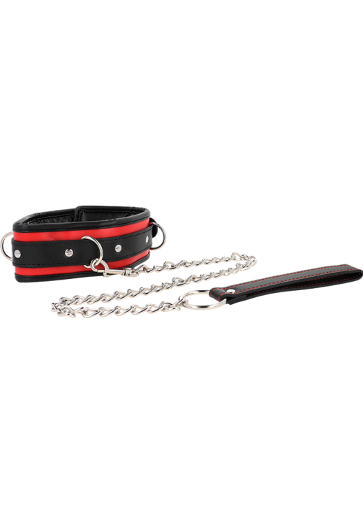 Κολάρο από δερματίνη σε κόκκινο χρώμα