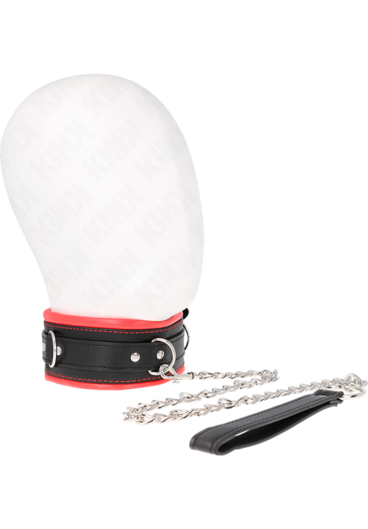 Κολάρο από δερματίνη σε κόκκινο χρώμα