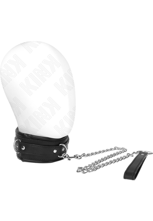 Κολάρο από δερματίνη σε μαύρο χρώμα