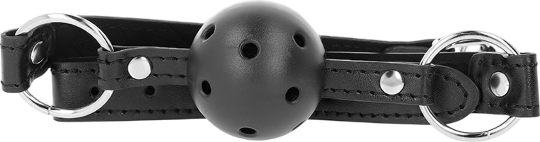 Φίμωτρο από δερματίνη σε μαύρο χρώμα, μήκους 60 εκ.