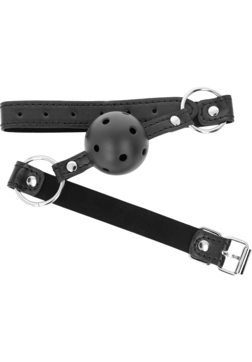 Φίμωτρο από δερματίνη σε μαύρο χρώμα, μήκους 60 εκ.