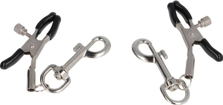 Μεταλλικοί σφιγκτήρες θηλών σε ασημί χρώμα