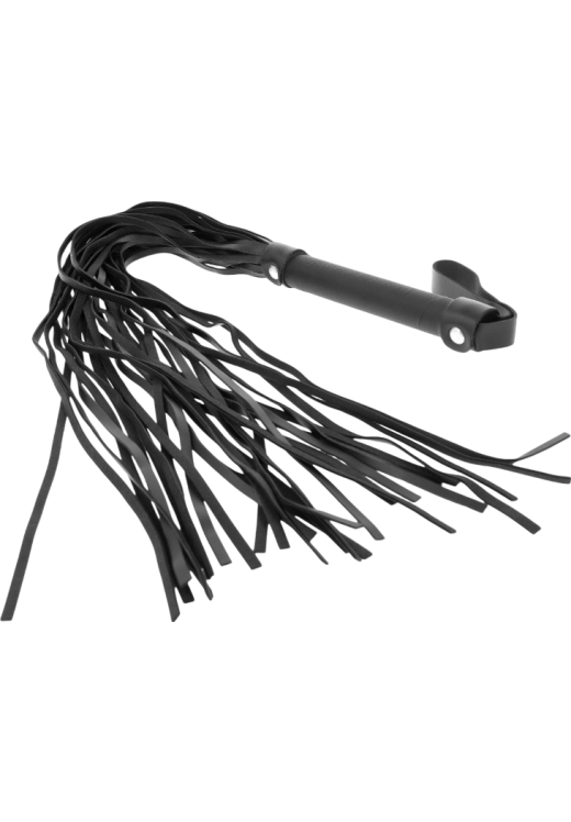 Μαστίγιο από δέρμα προβάτου σε μαύρο χρώμα, μήκους 40 εκ.