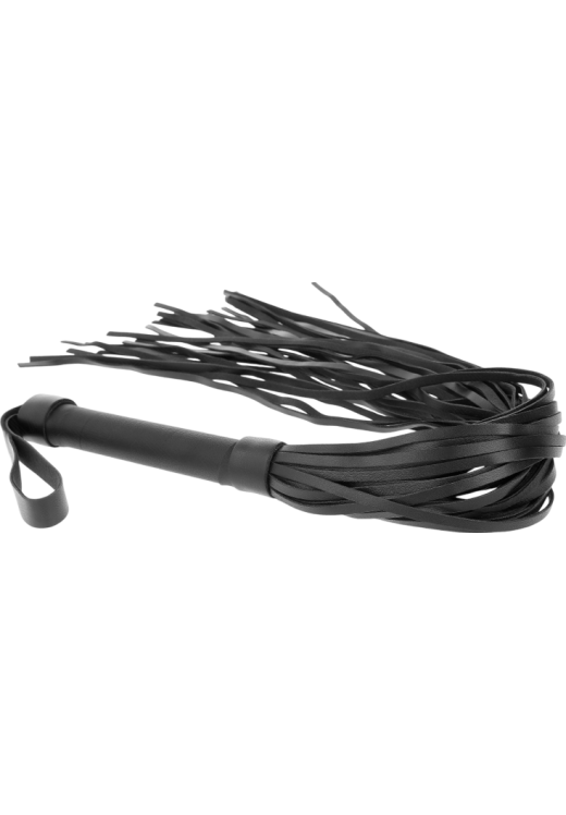Μαστίγιο από δέρμα προβάτου σε μαύρο χρώμα, μήκους 40 εκ.