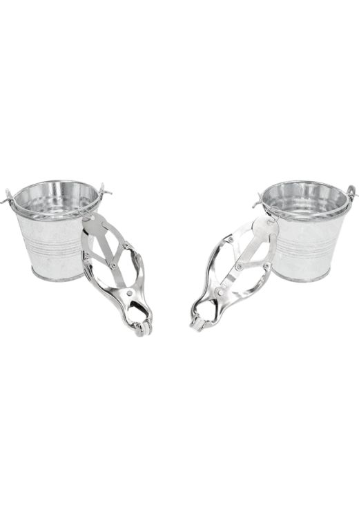 Μεταλλικοί σφιγκτήρες θηλών σε ασημί χρώμα