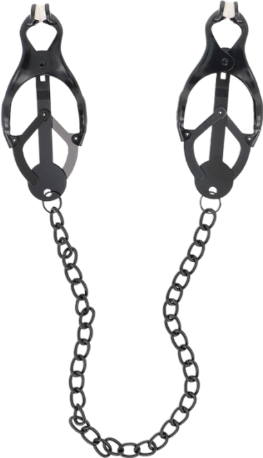 Μεταλλικοί σφιγκτήρες θηλών σε μαύρο χρώμα