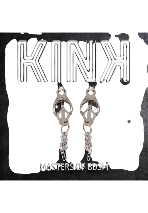 Μεταλλικοί σφιγκτήρες θηλών σε ασημί χρώμα με ενσύρματο κοντρόλ