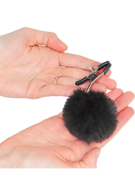 Μεταλλικοί σφιγκτήρες θηλών σε μαύρο χρώμα