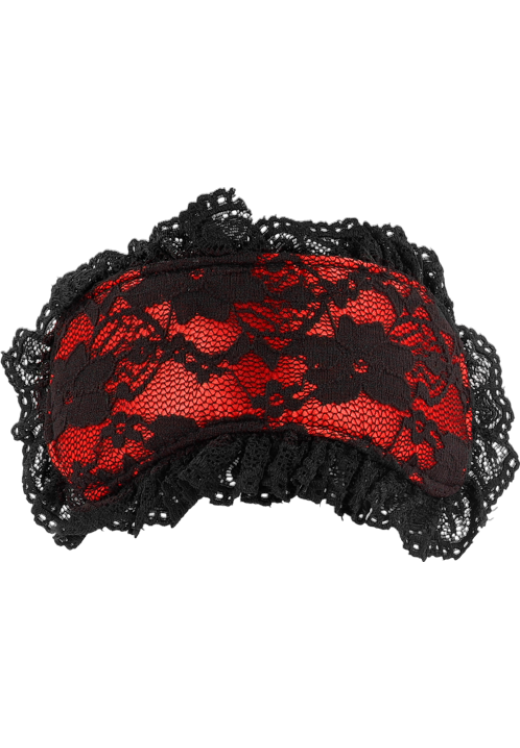 Κλειστή μάσκα από απαλό ύφασμα σε κόκκινο χρώμα, μήκους 22 εκ.