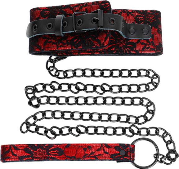 Κολάρο από δερματίνη σε κόκκινο χρώμα