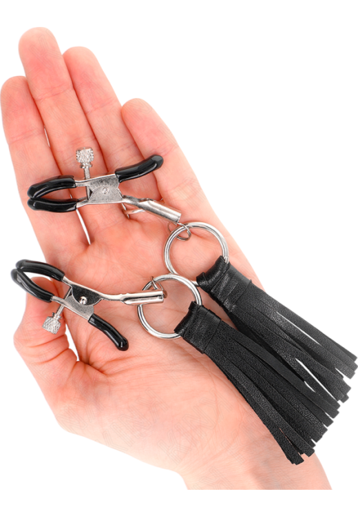 Μεταλλικοί σφιγκτήρες θηλών σε μαύρο χρώμα