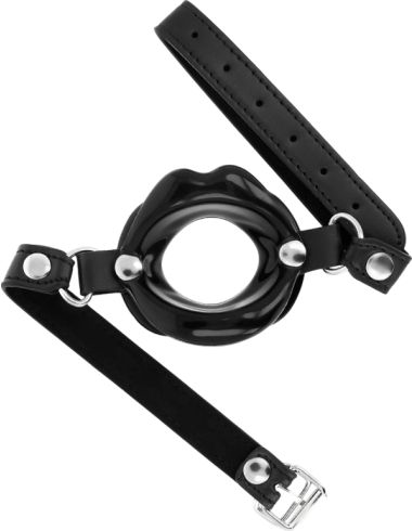 Φίμωτρο από δερματίνη σε μαύρο χρώμα, μήκους 63 εκ.