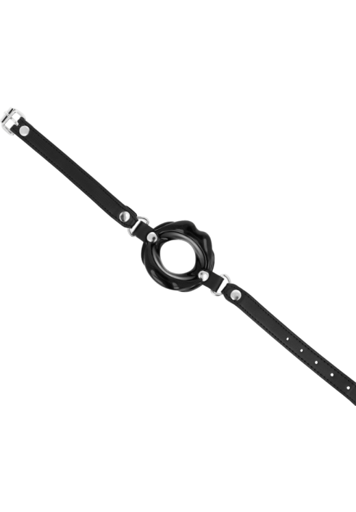 Φίμωτρο από δερματίνη σε μαύρο χρώμα, μήκους 63 εκ.