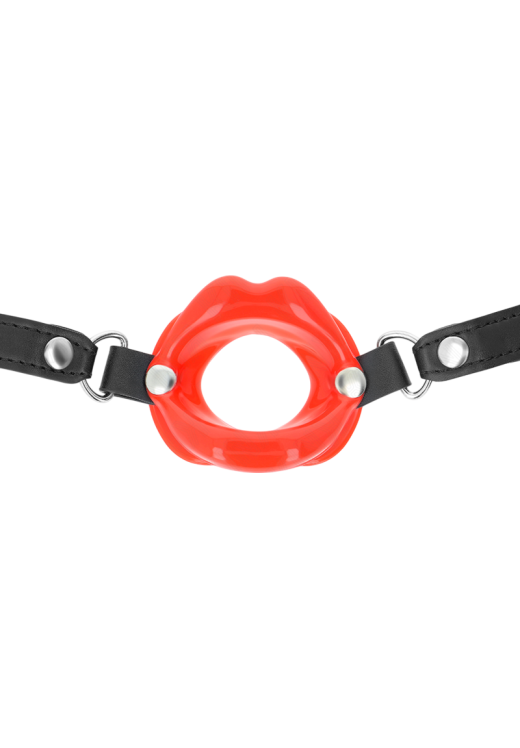 Φίμωτρο από δερματίνη σε κόκκινο χρώμα, μήκους 63 εκ.