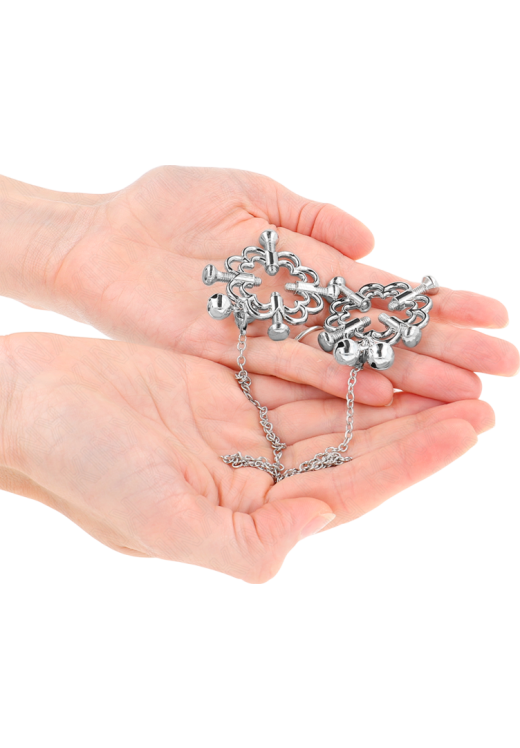 Μεταλλικοί σφιγκτήρες θηλών σε μαύρο χρώμα