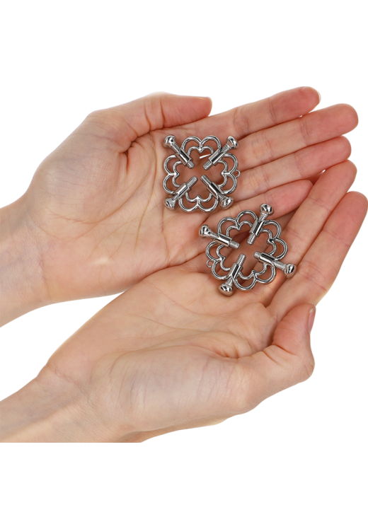 Μεταλλικοί σφιγκτήρες θηλών σε μαύρο χρώμα