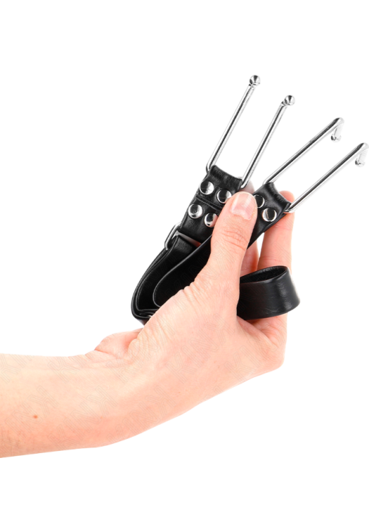 Φίμωτρο από δερματίνη σε μαύρο χρώμα, μήκους 62 εκ.