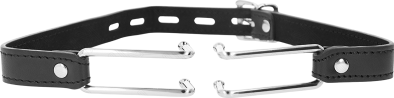 Φίμωτρο από δερματίνη σε μαύρο χρώμα, μήκους 62 εκ.