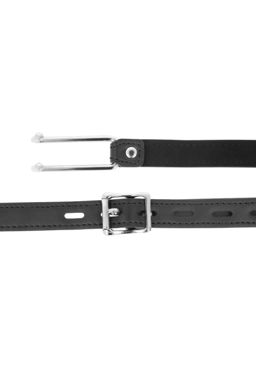 Φίμωτρο από δερματίνη σε μαύρο χρώμα, μήκους 62 εκ.