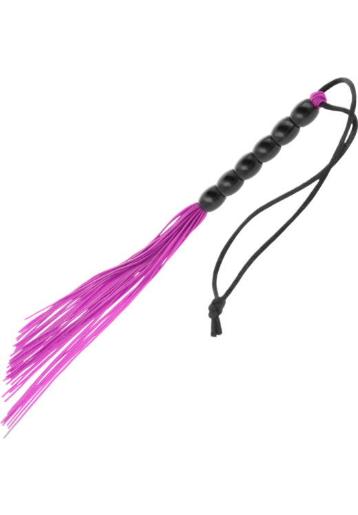 Μαστίγιο από σιλικόνη σε μοβ χρώμα, μήκους 22 εκ.