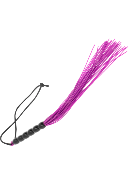 Μαστίγιο από σιλικόνη σε μοβ χρώμα, μήκους 22 εκ.