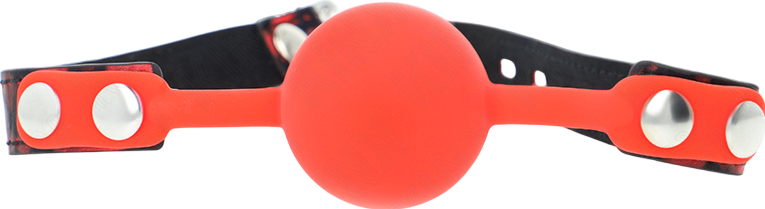 Φίμωτρο από δερματίνη σε κόκκινο χρώμα, μήκους 63 εκ.