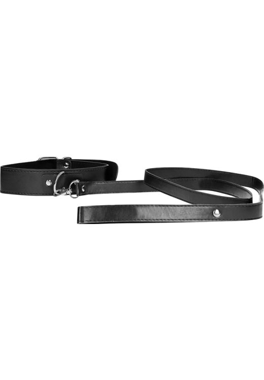 Κολάρο από δερματίνη σε μαύρο χρώμα