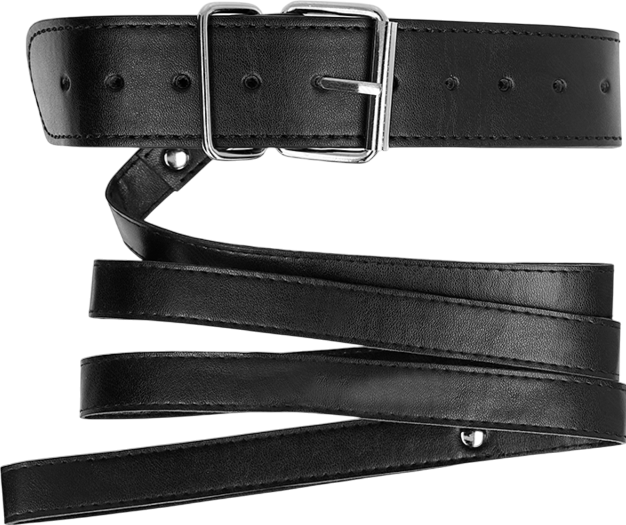 Κολάρο από δερματίνη σε μαύρο χρώμα