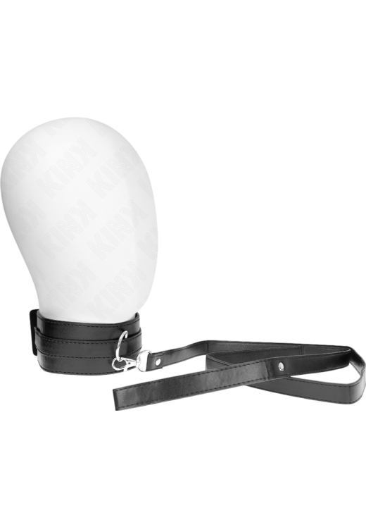 Κολάρο από δερματίνη σε μαύρο χρώμα