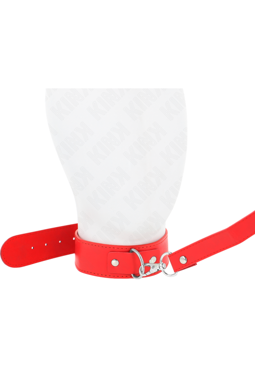 Κολάρο από δερματίνη σε κόκκινο χρώμα