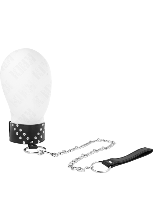 Κολάρο από δερματίνη σε μαύρο χρώμα