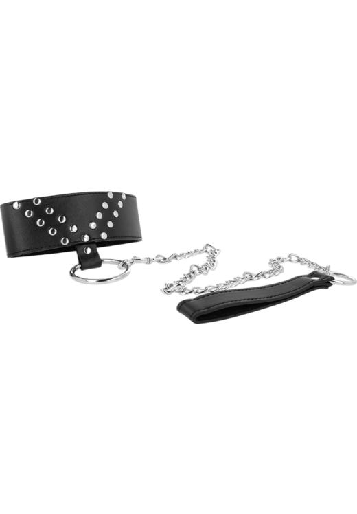 Κολάρο από δερματίνη σε μαύρο χρώμα