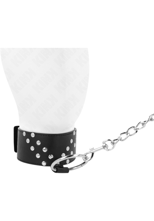 Κολάρο από δερματίνη σε μαύρο χρώμα