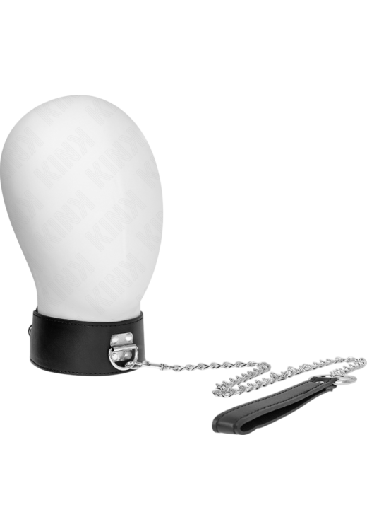 Κολάρο από δερματίνη σε μαύρο χρώμα