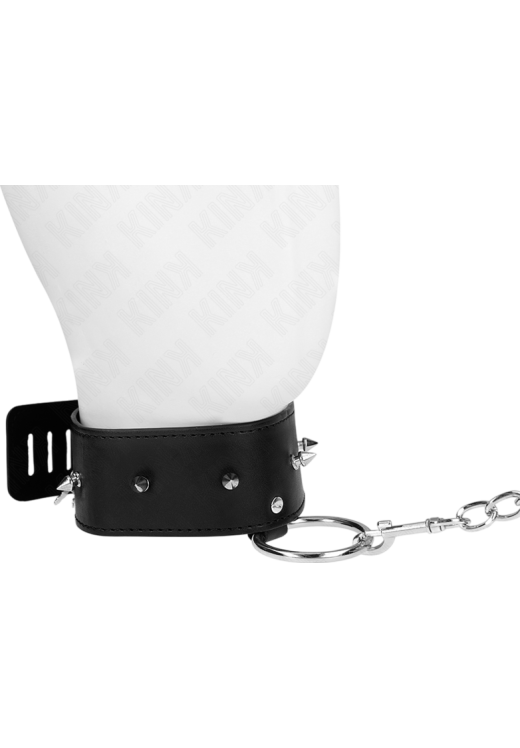 Κολάρο από δερματίνη σε μαύρο χρώμα