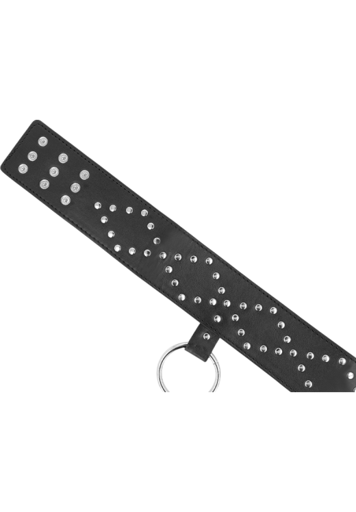 Κολάρο από δερματίνη σε μαύρο χρώμα