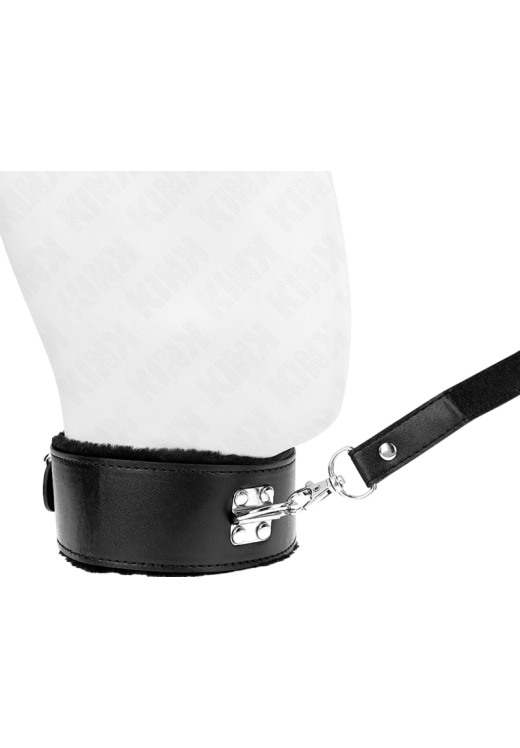 Κολάρο από δερματίνη σε μαύρο χρώμα