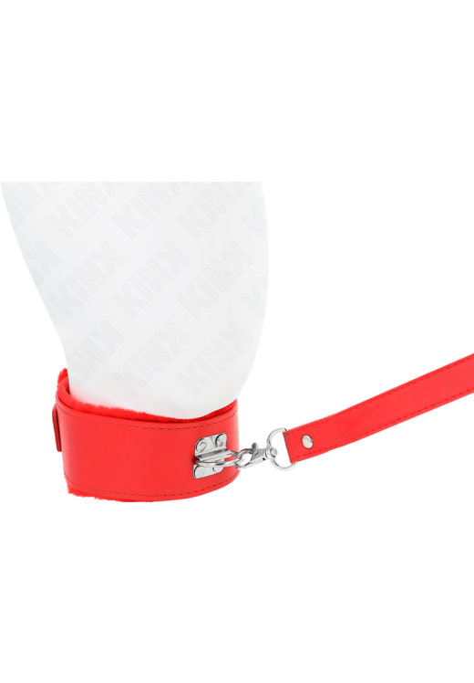 Κολάρο από δερματίνη σε κόκκινο χρώμα