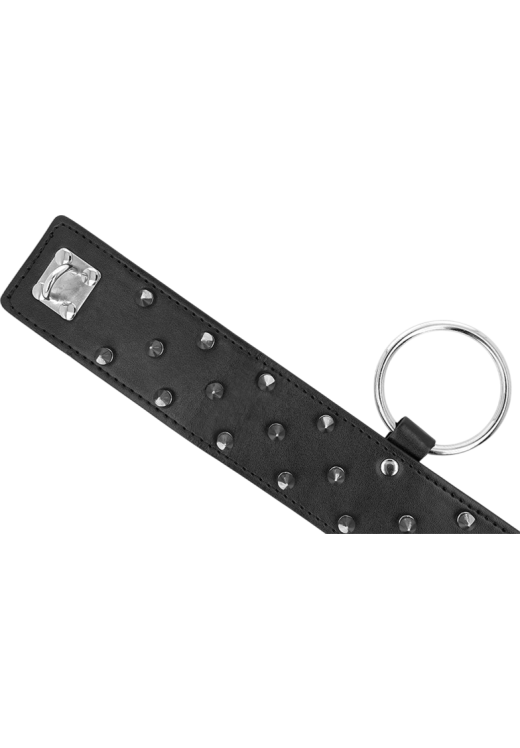 Κολάρο από δερματίνη σε μαύρο χρώμα