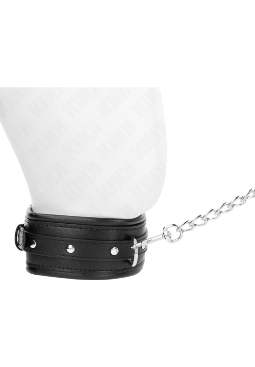 Κολάρο από δερματίνη σε μαύρο χρώμα