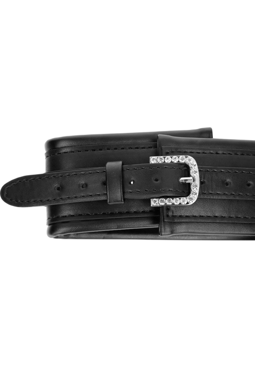 Κολάρο από δερματίνη σε μαύρο χρώμα