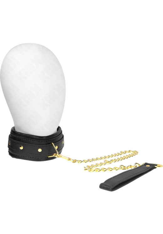 Κολάρο από δερματίνη σε μαύρο χρώμα