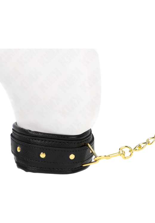 Κολάρο από δερματίνη σε μαύρο χρώμα